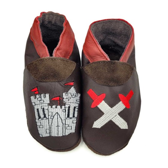 Babies and children soft leather slippers Crusade