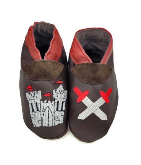 Babies and children soft leather slippers Crusade