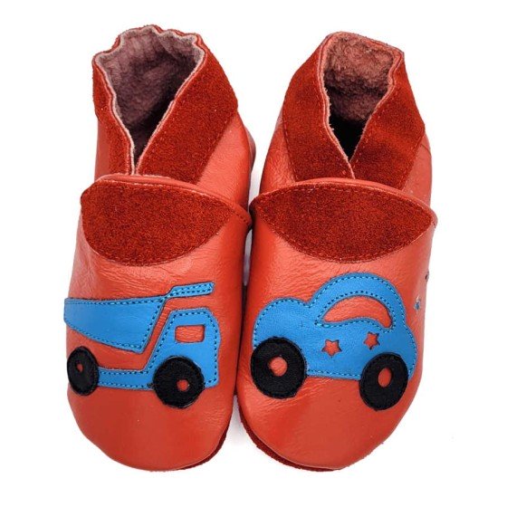 Babies and children soft leather slippers Vroom