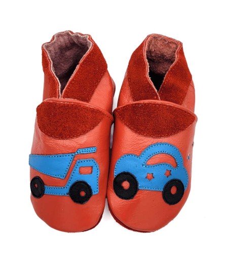 Babies and children soft leather slippers Vroom