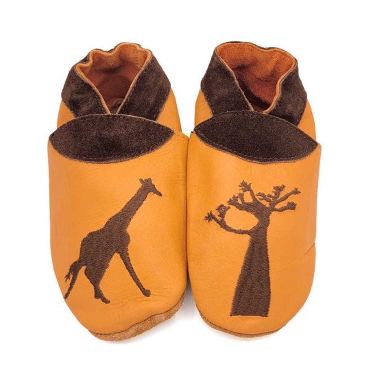 Babies and children soft leather slippers Afrika