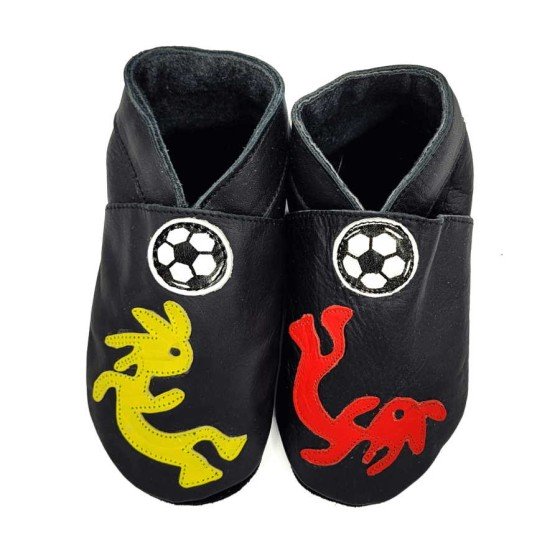 Adult soft leather slippers Bedeviled