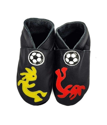 Babies and children soft leather slippers Bedeviled