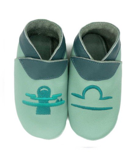 Chaussons en cuir souple bébé et enfant Balance