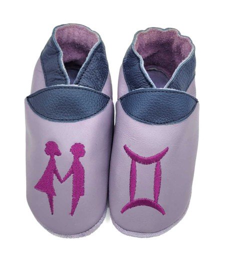 Adult soft leather slippers Gemini﻿