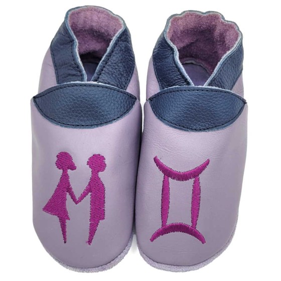 Babies and children soft leather slippers Gemini﻿