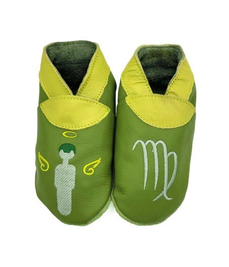 Chaussons en cuir souple bébé et enfant Virgo