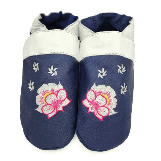 Babies and children soft leather slippers Sakura