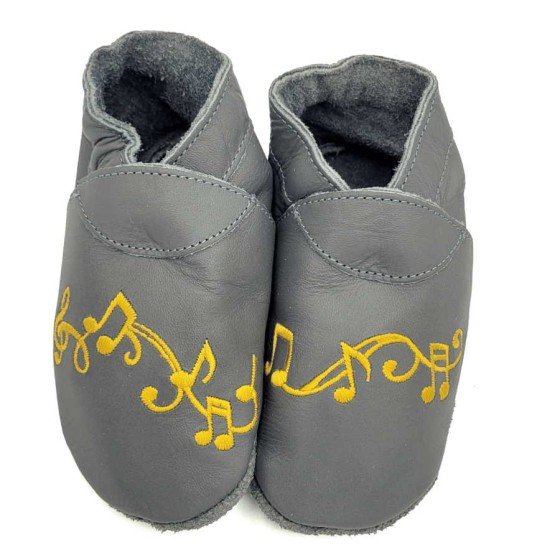 Babies and children soft leather slippers Solfeggio