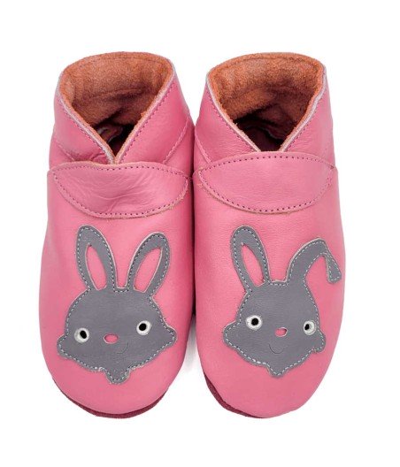 Babies and children soft leather slippers Suzanne