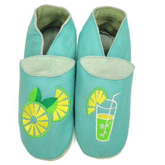 Adult soft leather slippers Mojito