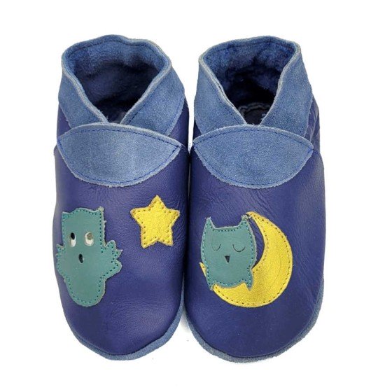 Babies and children soft leather slippers Cassiopeia