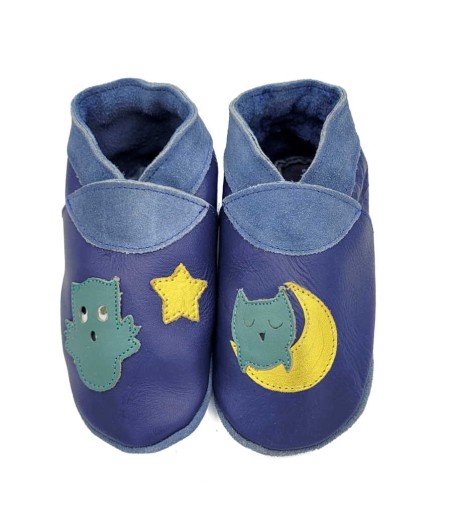 Babies and children soft leather slippers Cassiopeia
