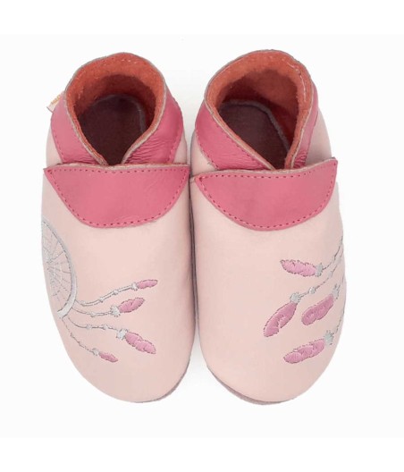 Chaussons en cuir souple bébé et enfant Attrap’rêve