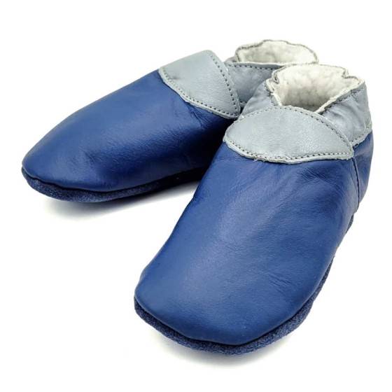 Chaussons en cuir souple pour bebes enfants et adultes